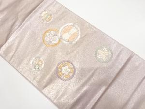 アンティーク　家紋模様刺繍袋帯（材料）